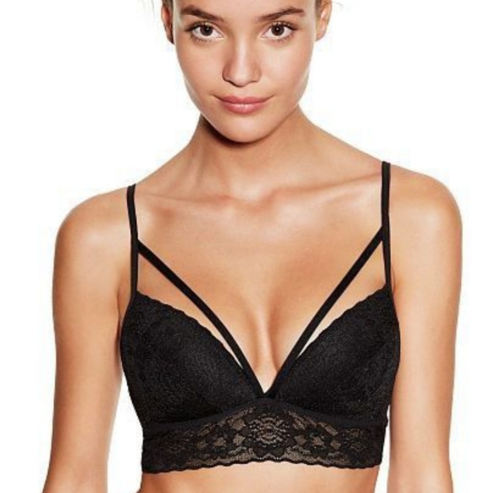SOLD!!PINK by Victoria Secret strappy bralettes